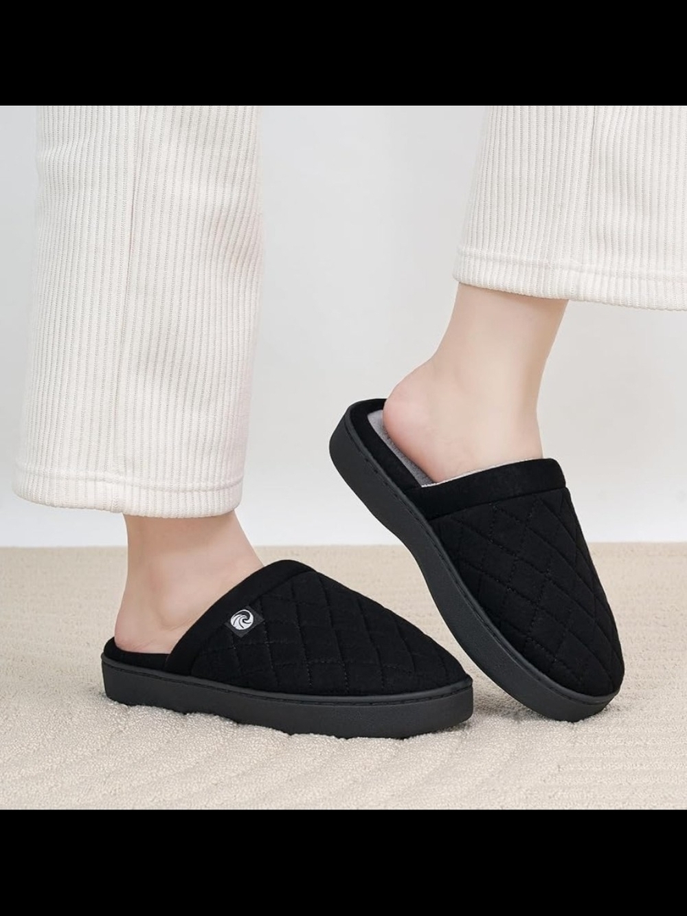 Acetana Women's Memory Foam Bedroom Slippers Indoor/Outdoor Shoes 42 - 43
